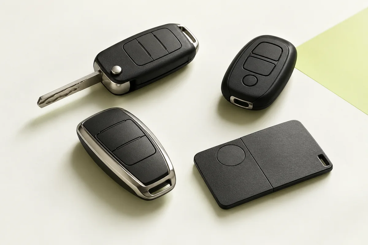 Representative remote, smart and card key styles