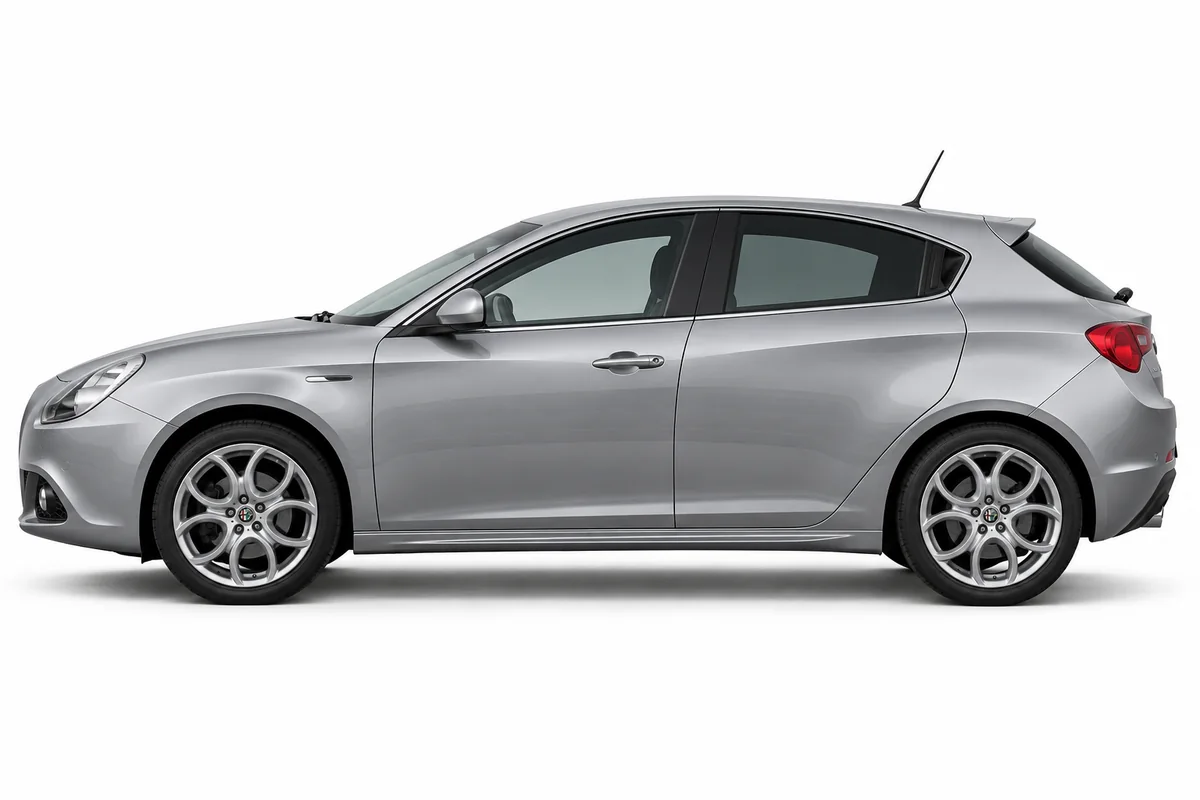 Illustrative side view of Alfa Romeo Giulietta; model year and body style may differ