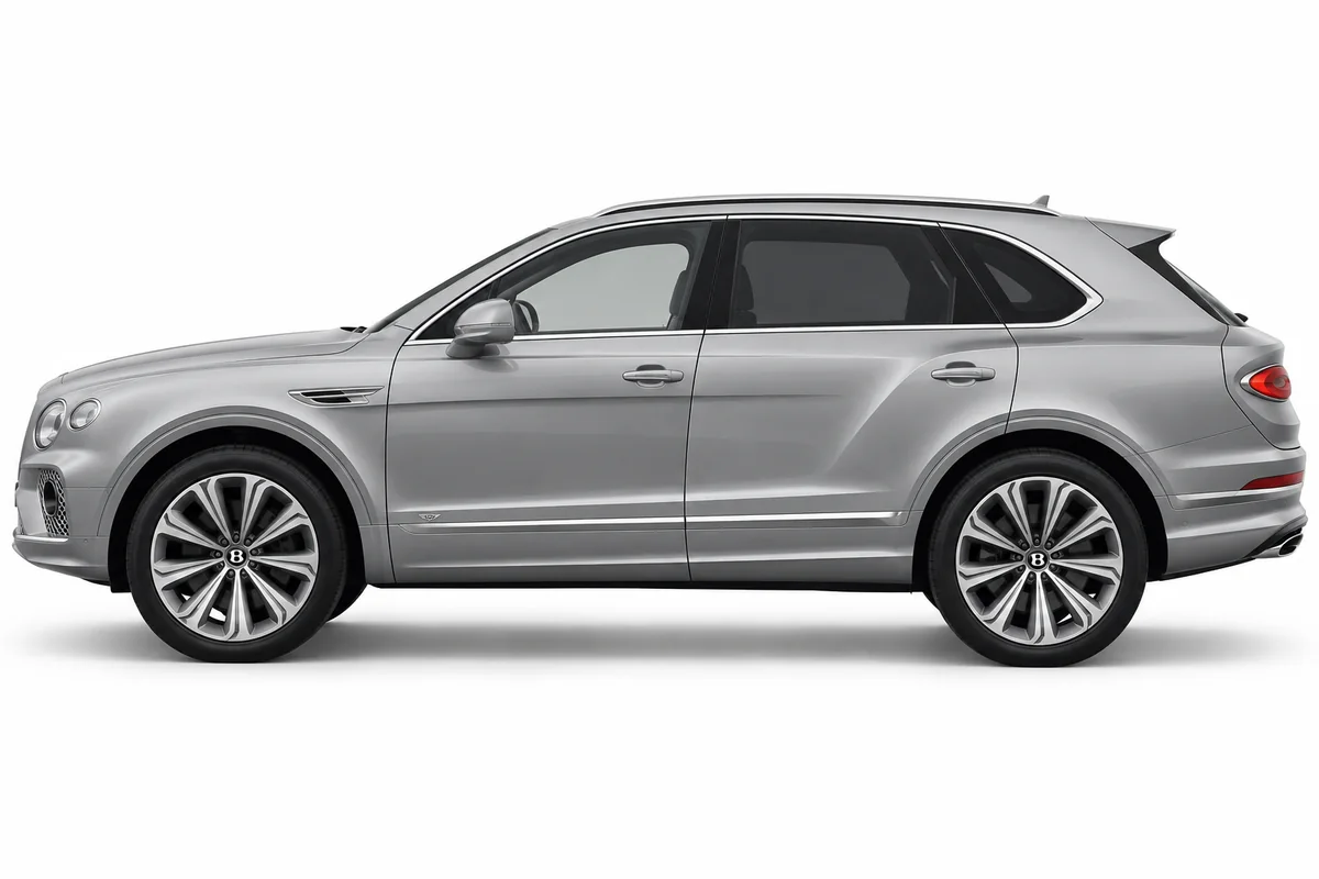 Illustrative side view of Bentley Bentayga; model year and body style may differ