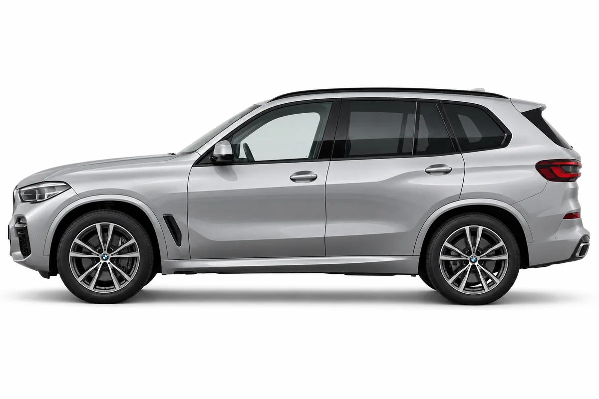 Illustrative side view of BMW X5; model year and body style may differ
