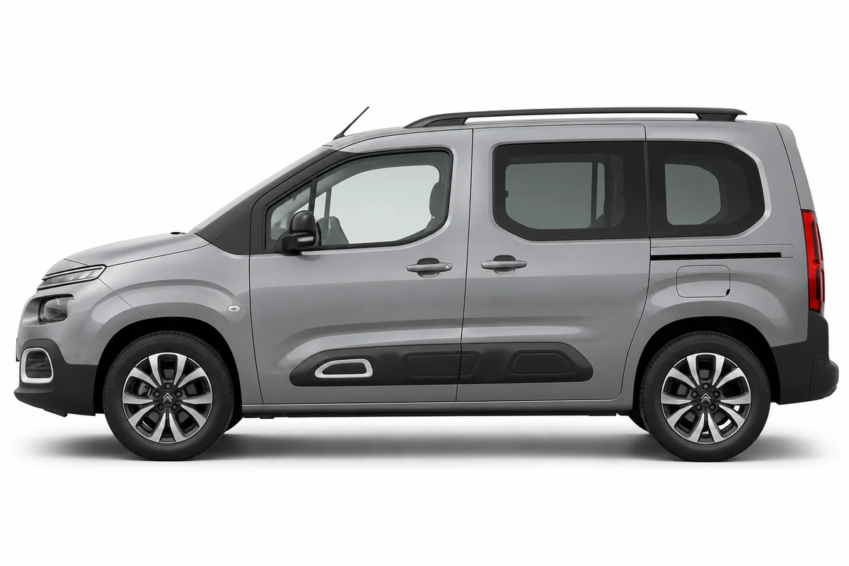 Illustrative side view of Citroën Berlingo; model year and body style may differ