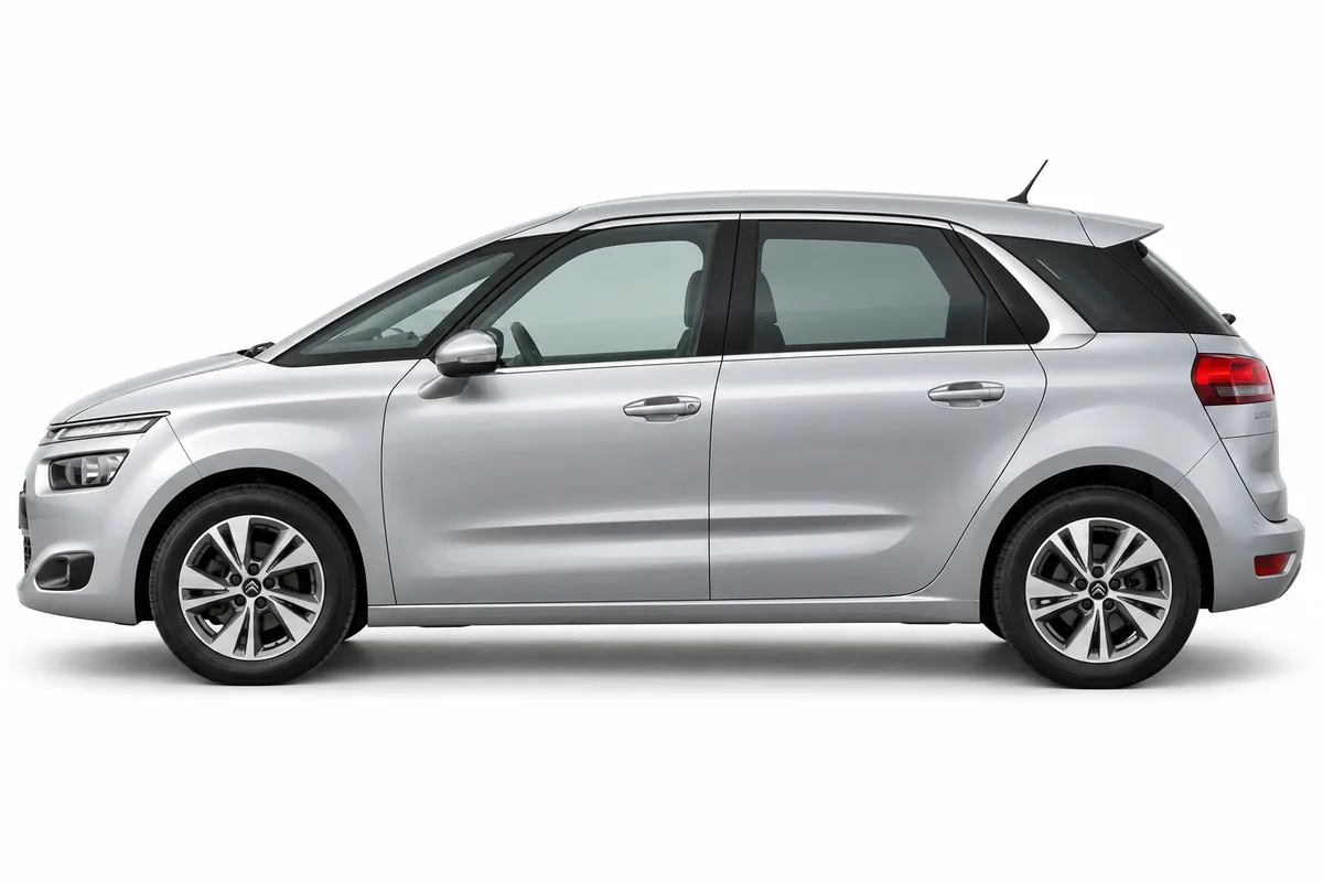 Illustrative side view of Citroën C4 Picasso; model year and body style may differ