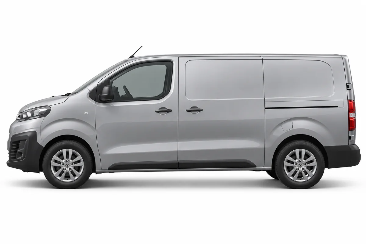 Illustrative side view of Citroën Dispatch; model year and body style may differ