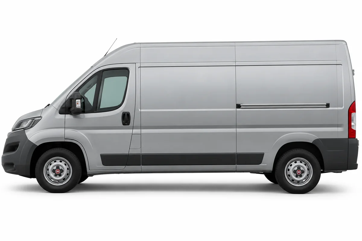 Illustrative side view of Fiat Ducato; model year and body style may differ