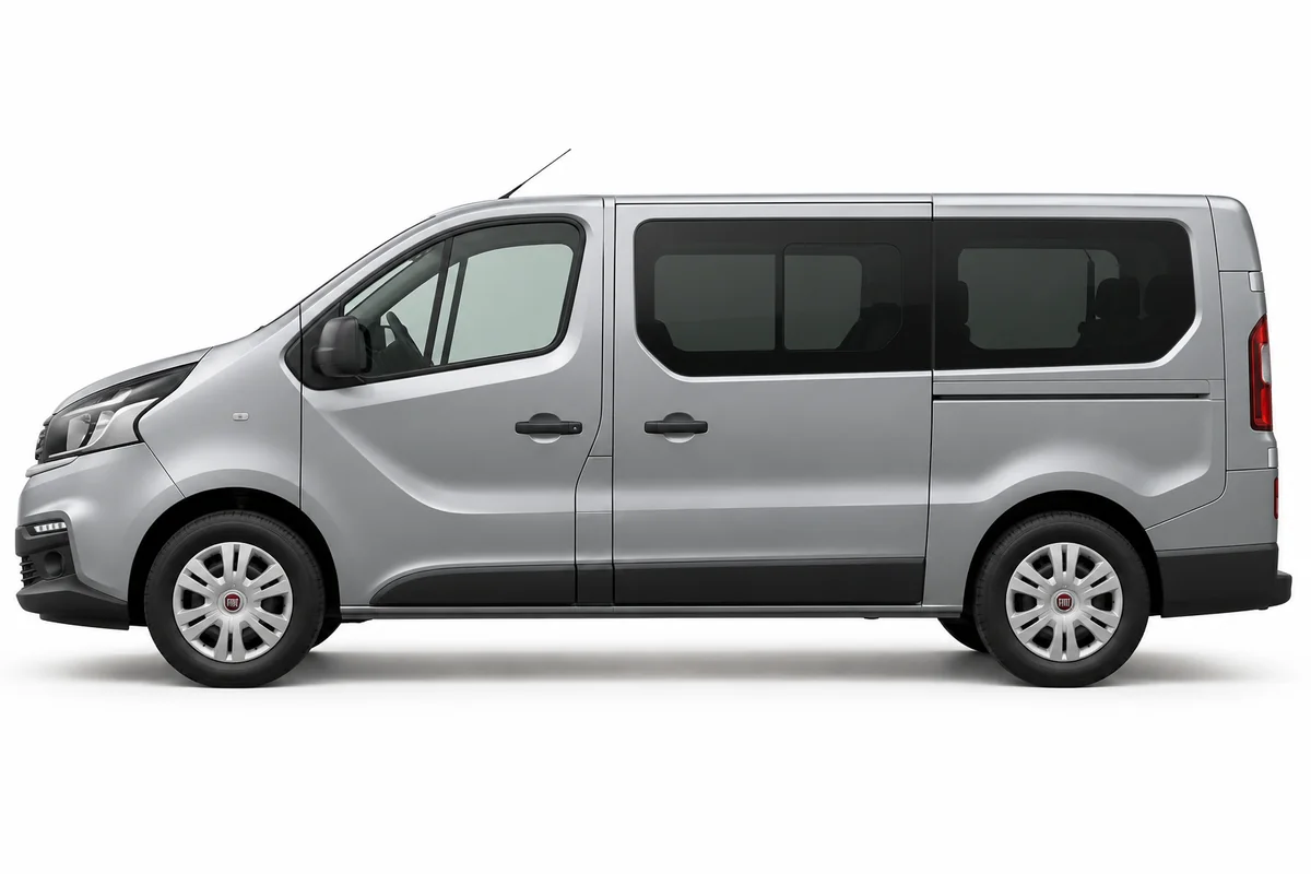 Illustrative side view of Fiat Talento; model year and body style may differ