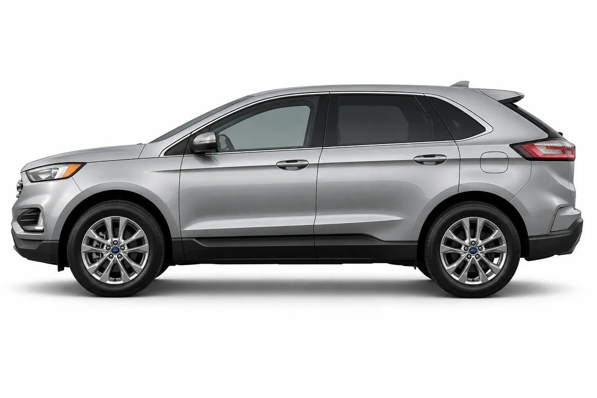 Illustrative side view of Ford Edge; model year and body style may differ