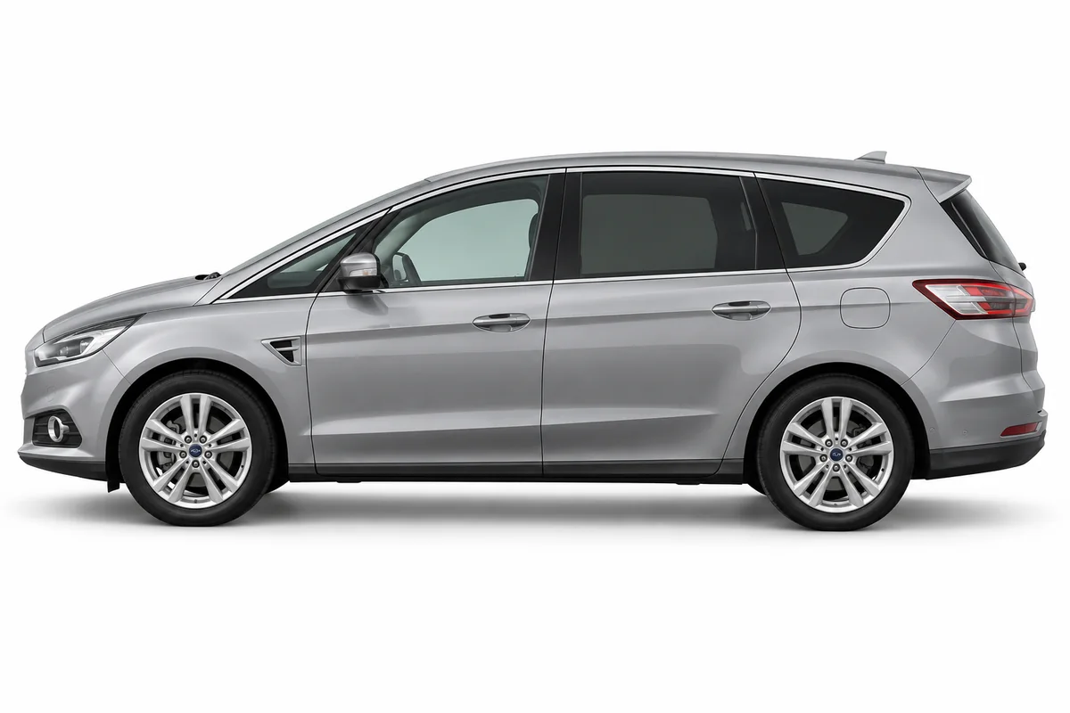 Illustrative side view of Ford S-Max; model year and body style may differ