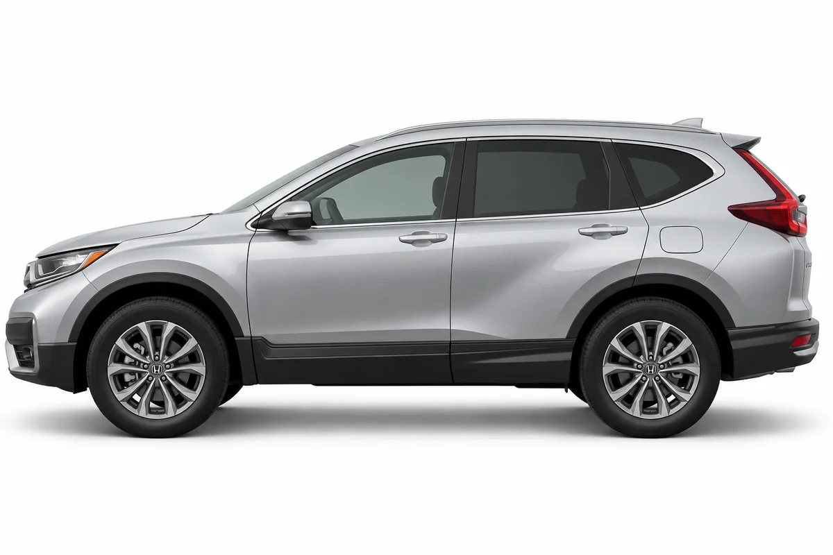 Illustrative side view of Honda CRV; model year and body style may differ