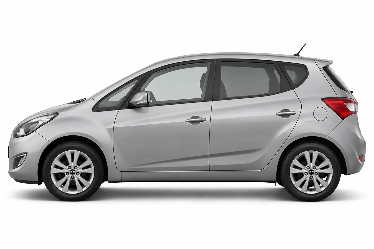 Illustrative side view of Hyundai Ix20; model year and body style may differ