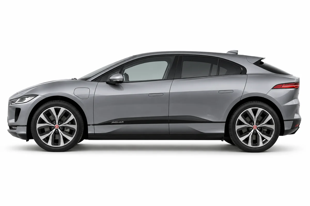 Illustrative side view of Jaguar I-Pace; model year and body style may differ