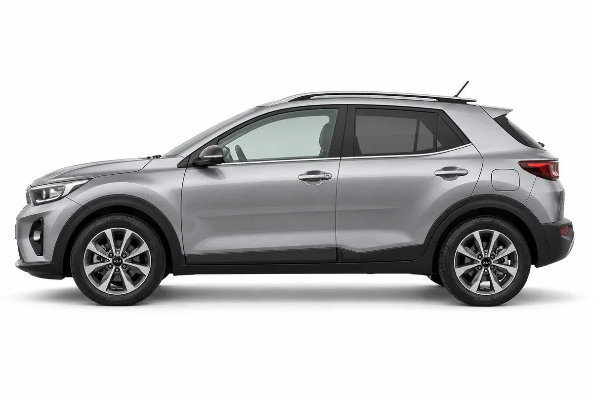 Illustrative side view of Kia STONIC; model year and body style may differ