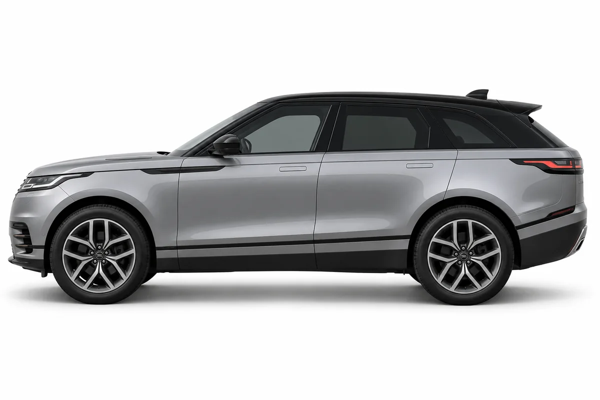 Illustrative side view of Land Rover Range Rover Velar; model year and body style may differ