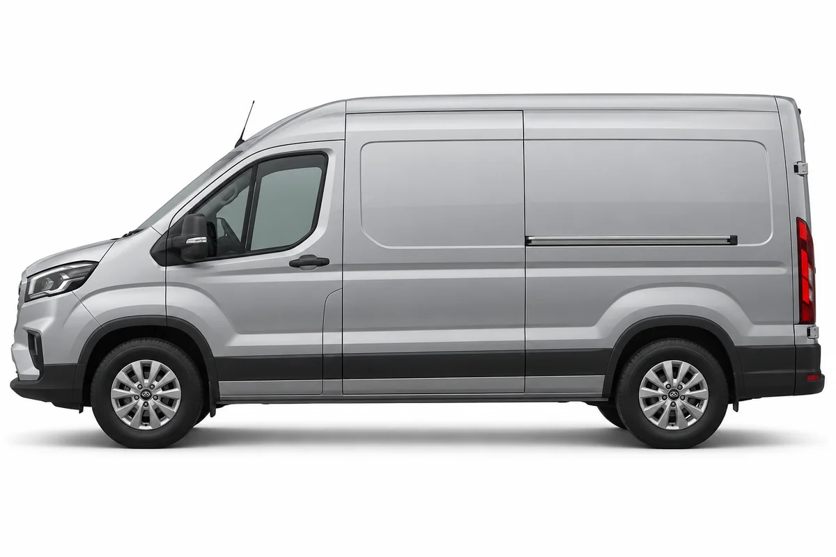 Illustrative side view of LDV Maxus MAXUS eDELIVER 9; model year and body style may differ