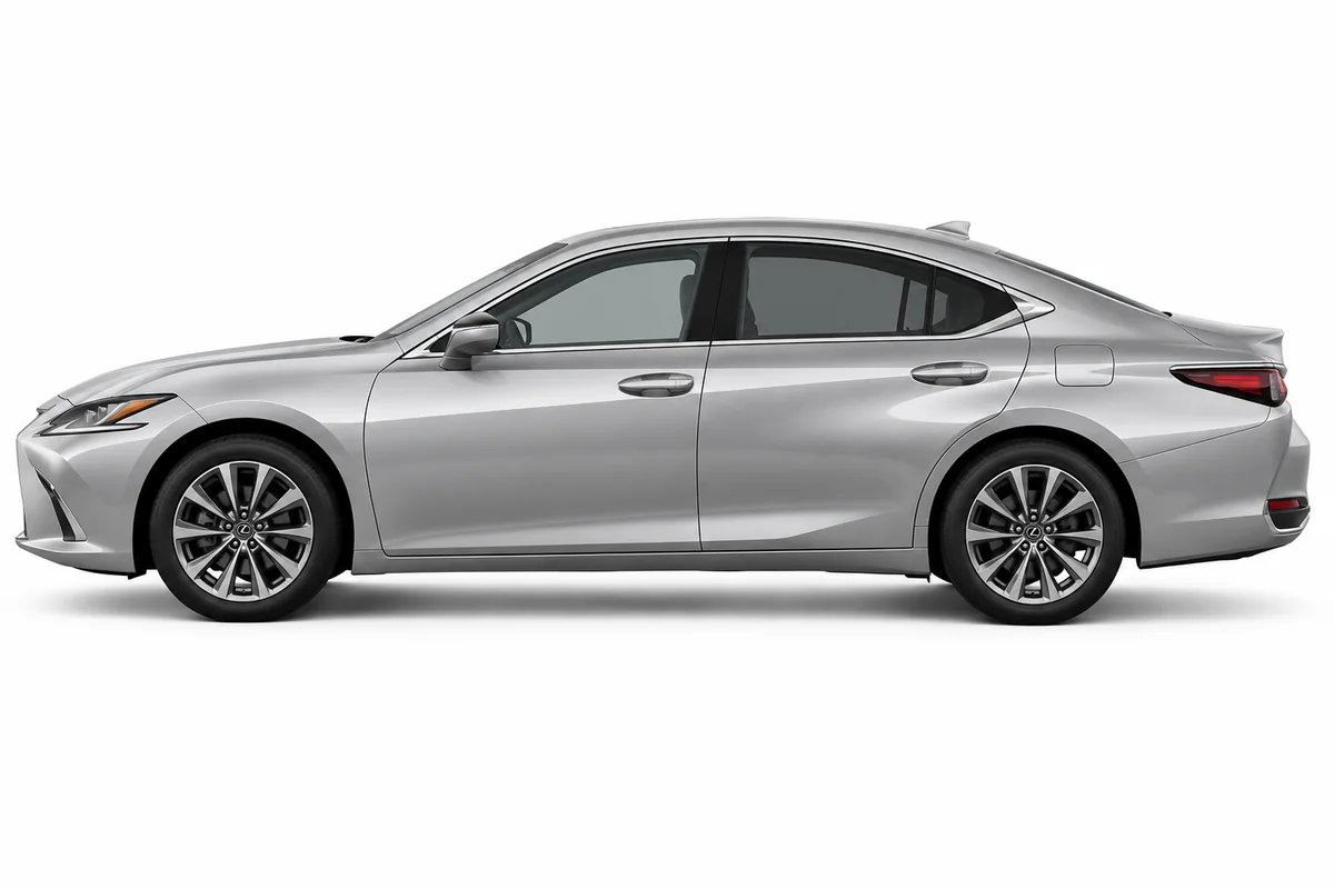 Illustrative side view of Lexus Es; model year and body style may differ