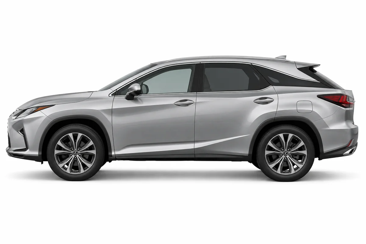 Illustrative side view of Lexus Rx; model year and body style may differ