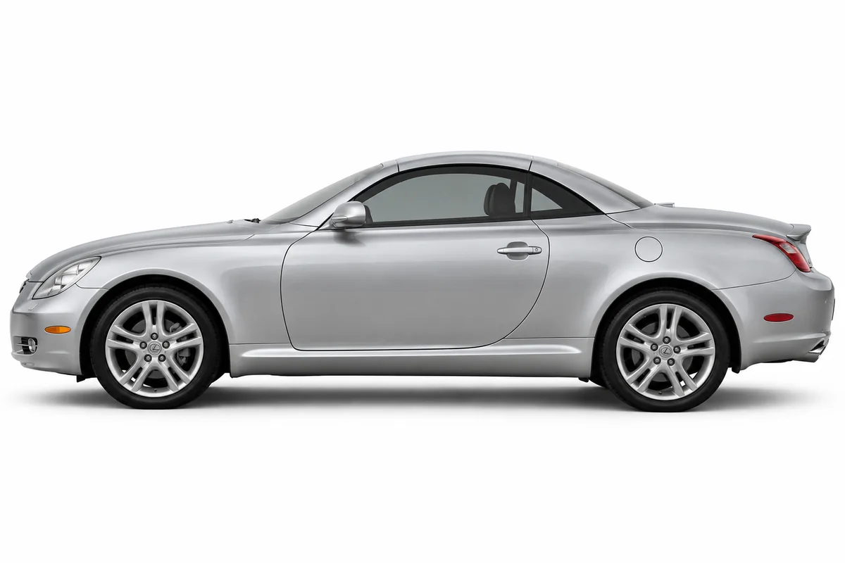 Illustrative side view of Lexus Sc; model year and body style may differ