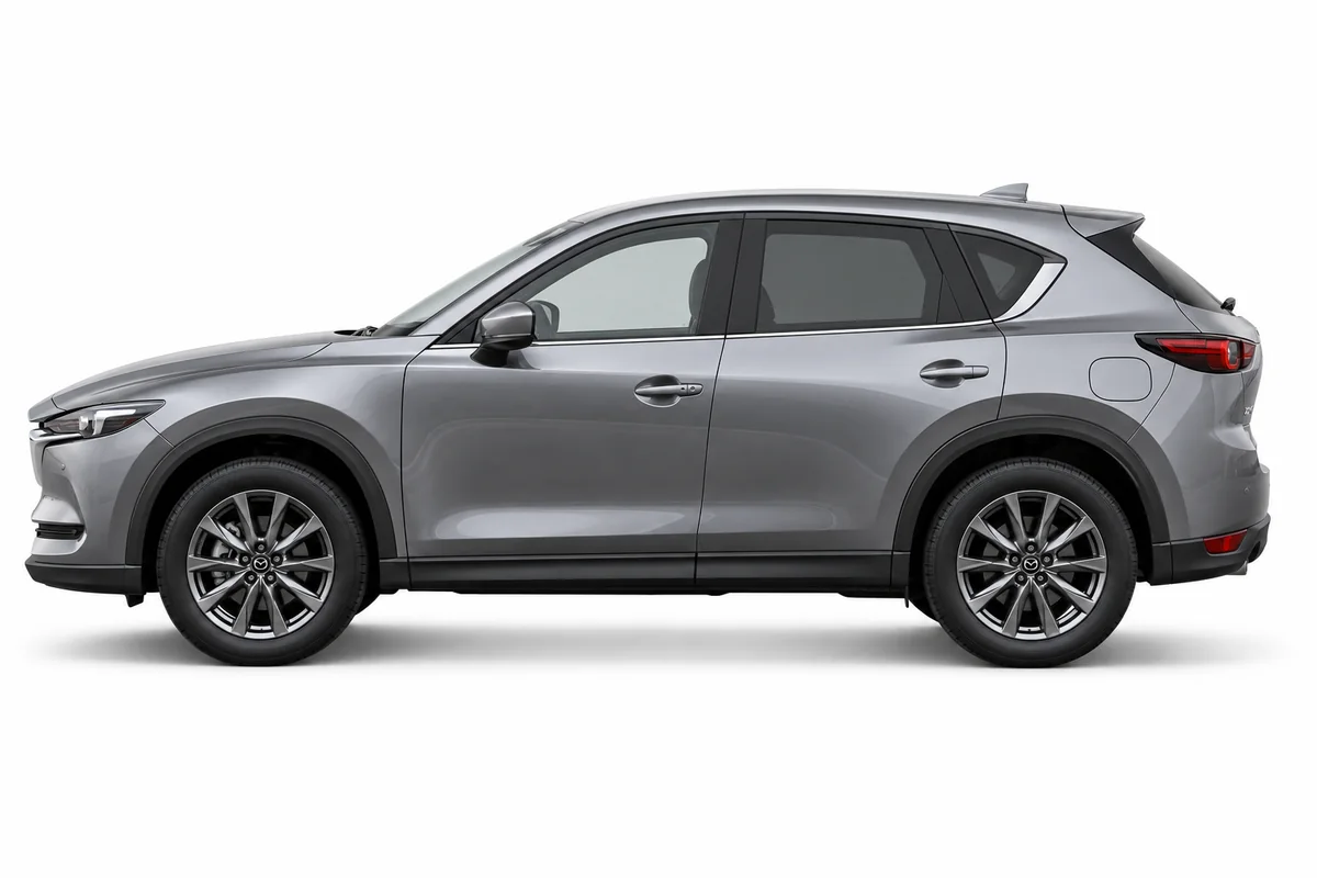 Illustrative side view of Mazda CX5; model year and body style may differ