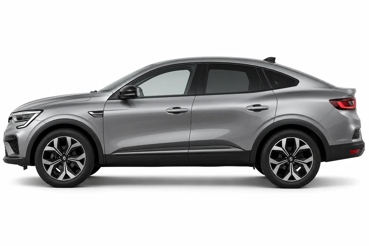 Illustrative side view of Renault ARKANA; model year and body style may differ