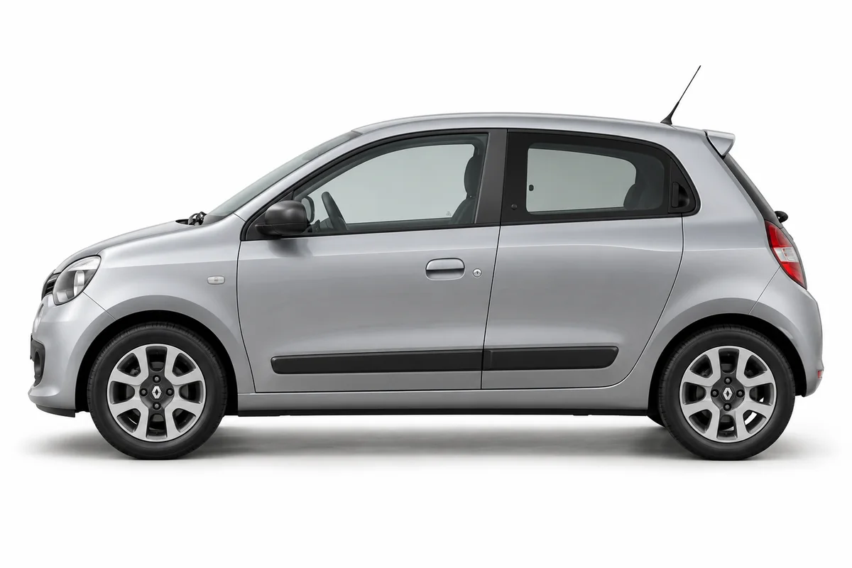 Illustrative side view of Renault Twingo; model year and body style may differ