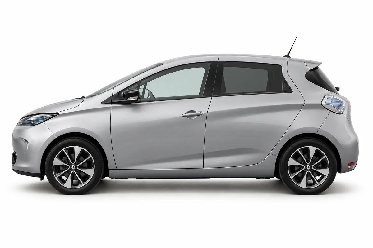 Illustrative side view of Renault Zoe; model year and body style may differ