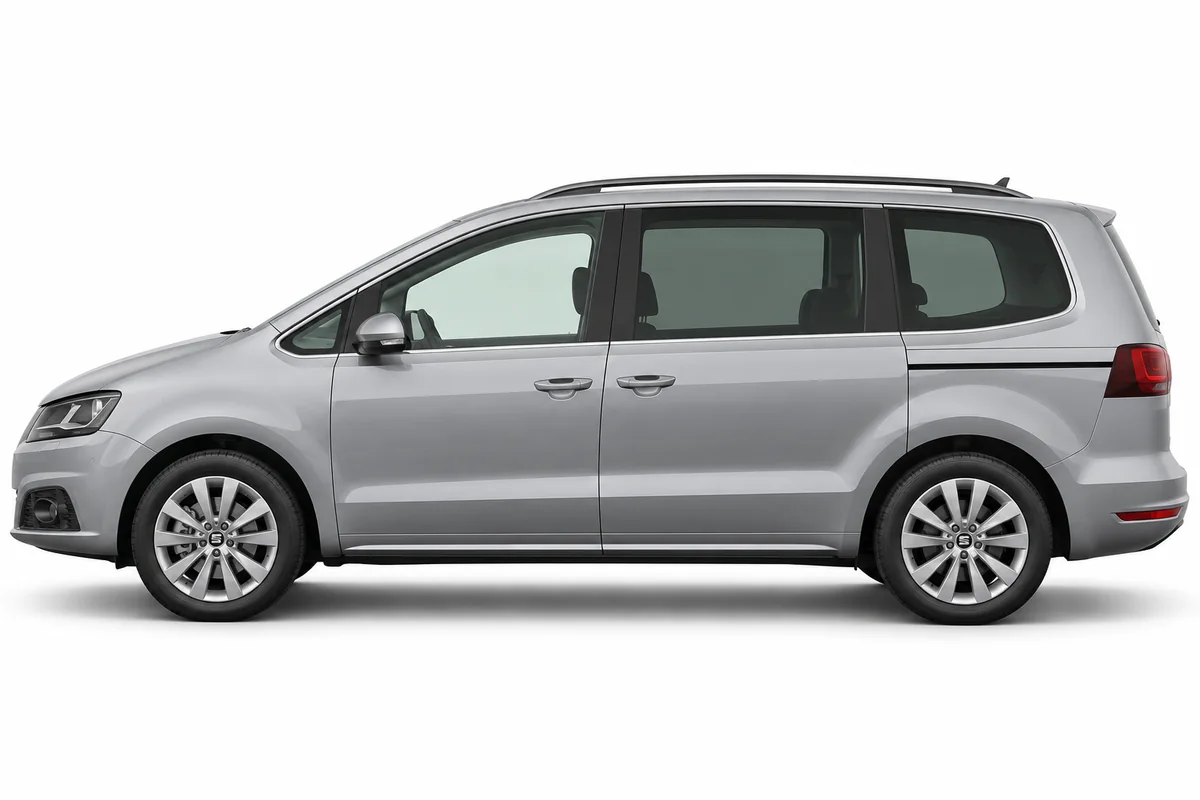 Illustrative side view of SEAT Alhambra; model year and body style may differ