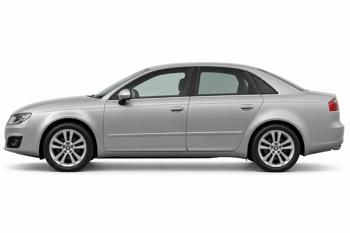 Illustrative side view of SEAT Exeo; model year and body style may differ