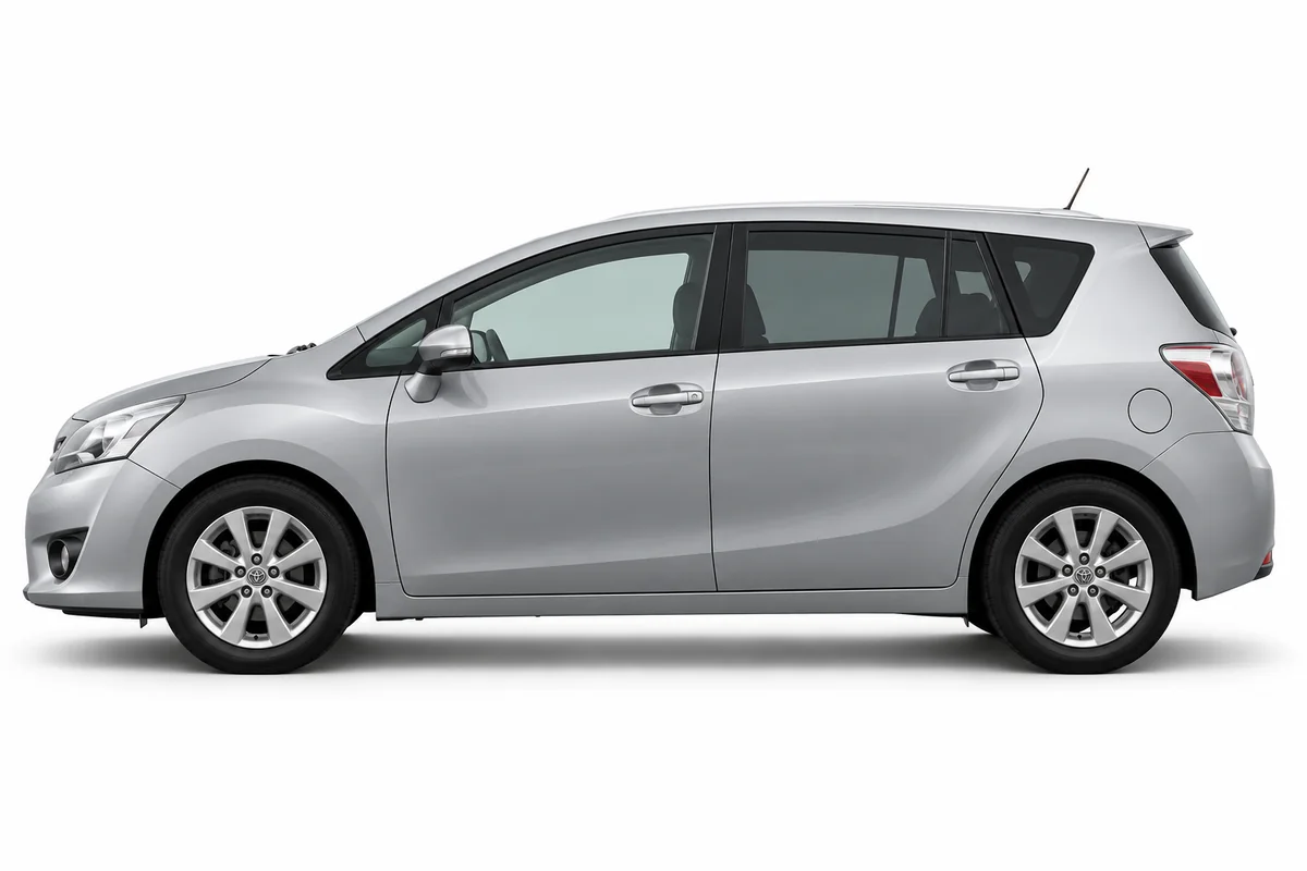 Illustrative side view of Toyota Verso; model year and body style may differ