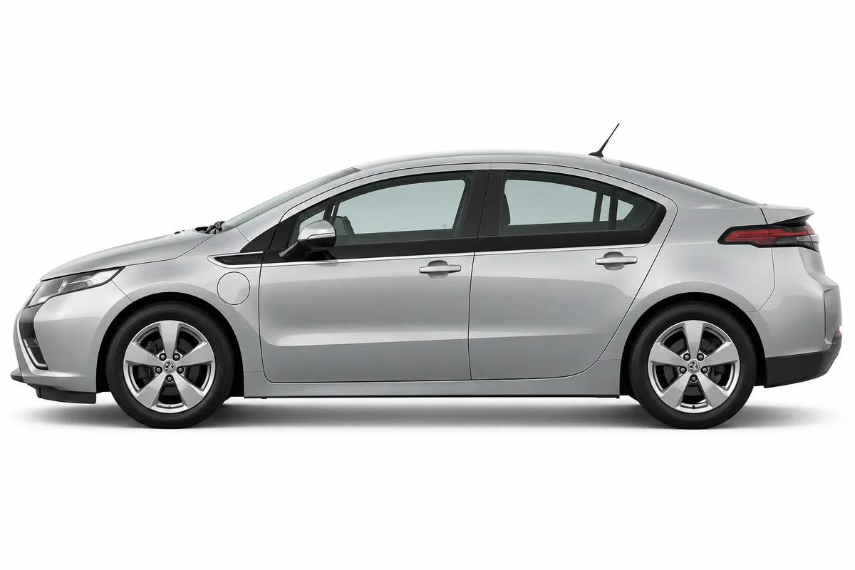 Illustrative side view of Vauxhall Ampera; model year and body style may differ