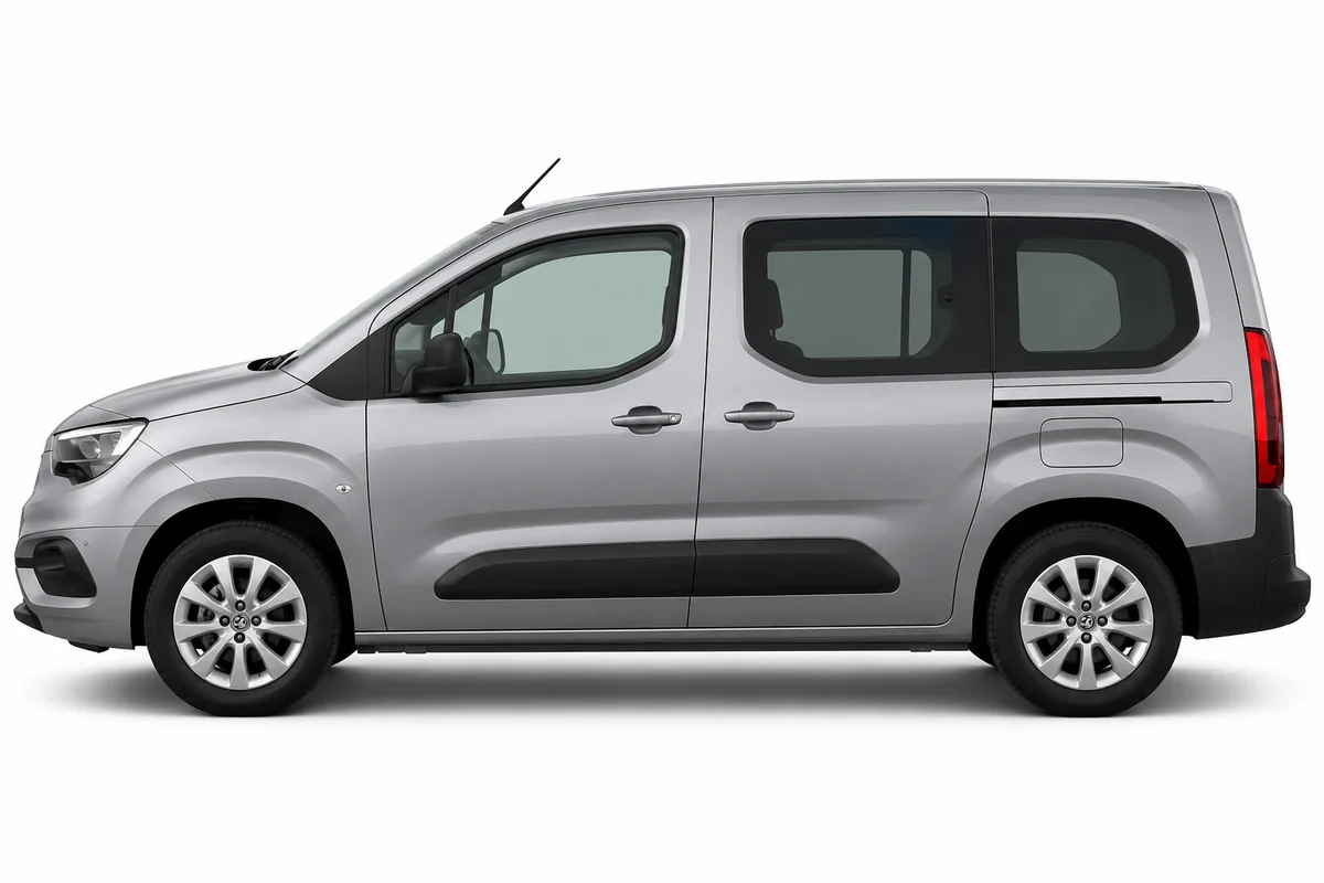 Illustrative side view of Vauxhall Combo; model year and body style may differ