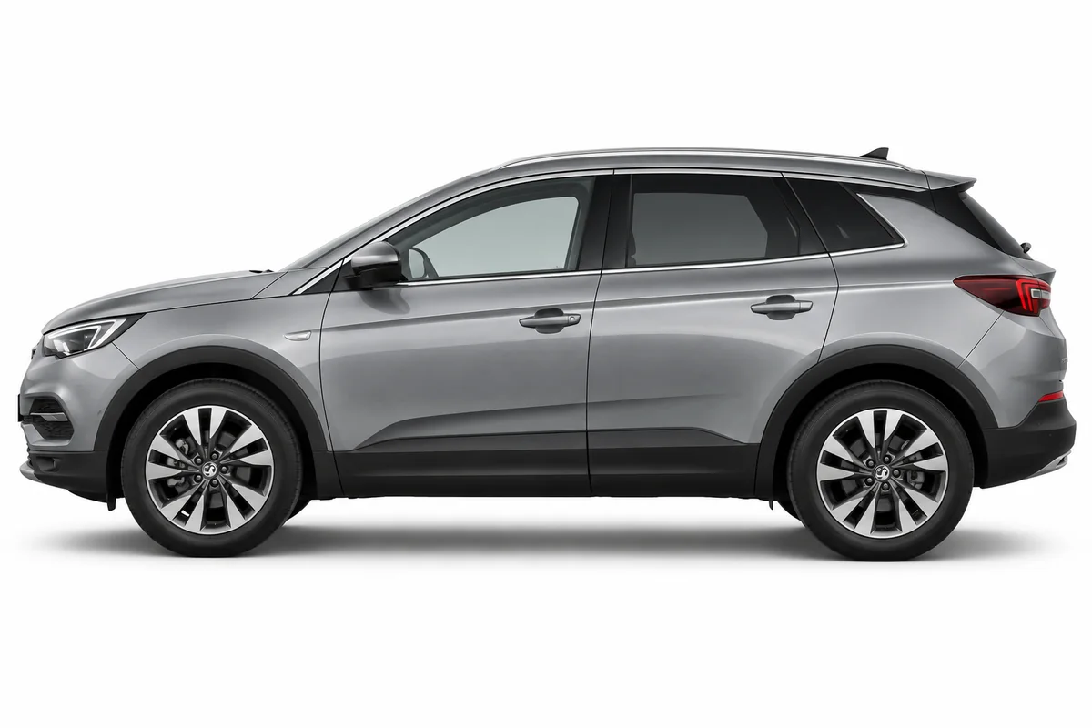Illustrative side view of Vauxhall GrandLand X; model year and body style may differ