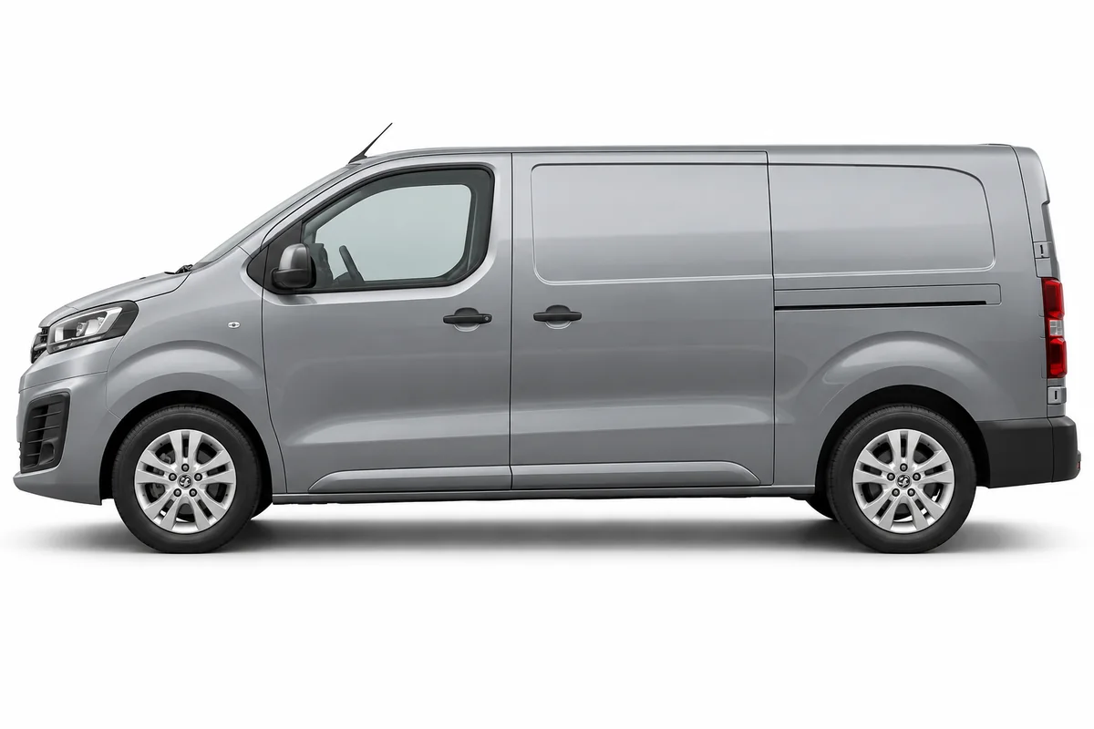 Illustrative side view of Vauxhall Vivaro; model year and body style may differ