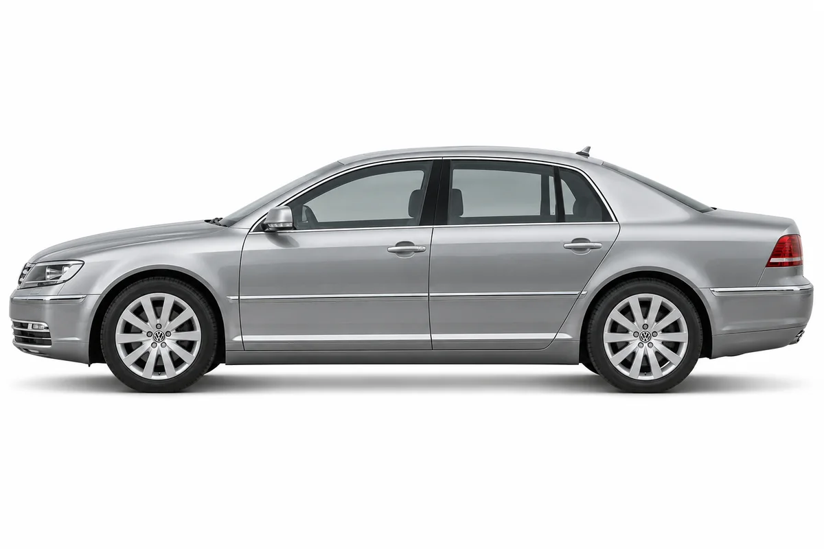 Illustrative side view of Volkswagen Phaeton; model year and body style may differ