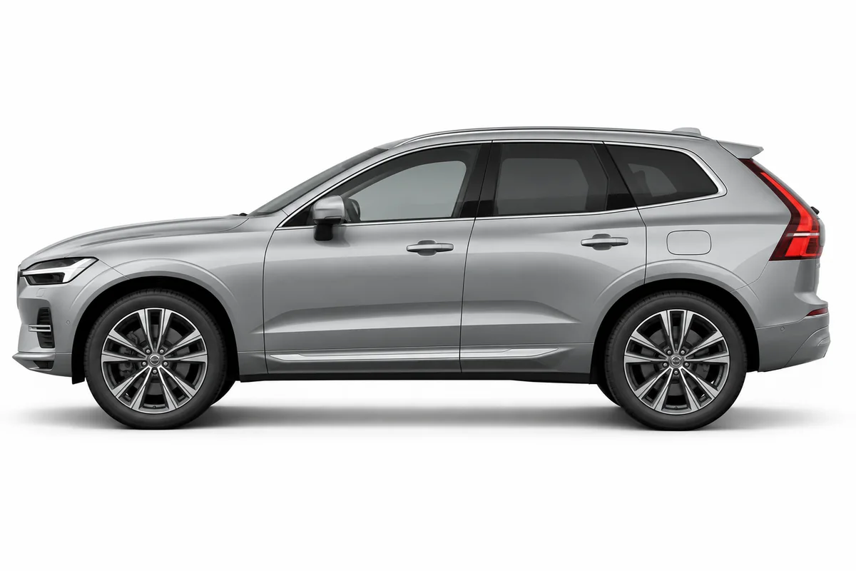 Illustrative side view of Volvo XC60; model year and body style may differ
